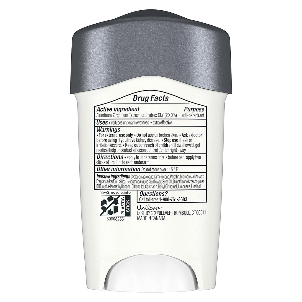 Dove Men+Care Clinical Protection Antiperspirant Solid – Clean Comfort 12-Pack