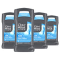 Dove Men+Care Cool Fresh Antiperspirant Deodorant Stick — 4 Count, 72H Protection, Aqua Scent