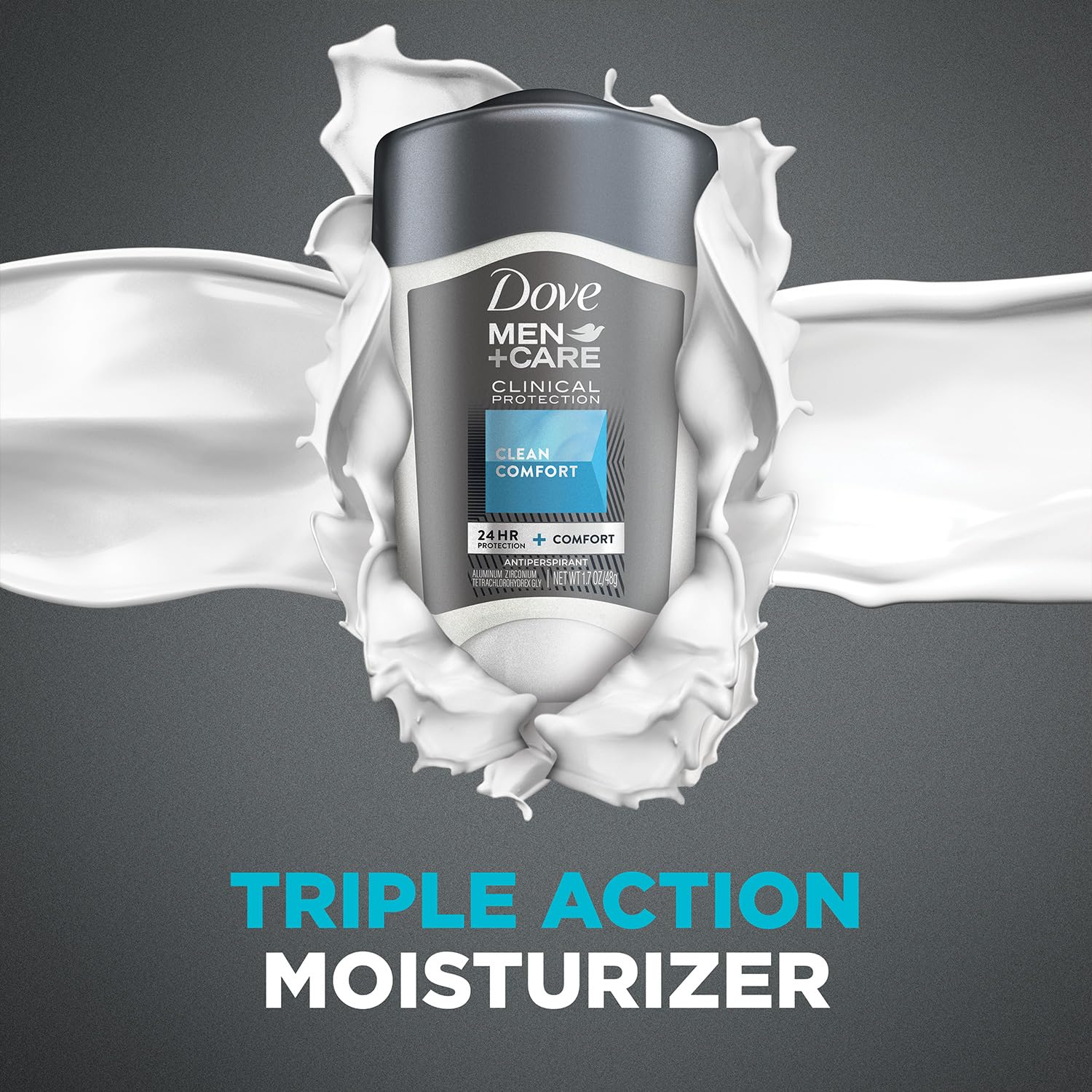 Dove Men+Care Deodorant 96H Clinical Protection Antiperspirant – Clean Comfort 3-Pack (1.7 oz Each)