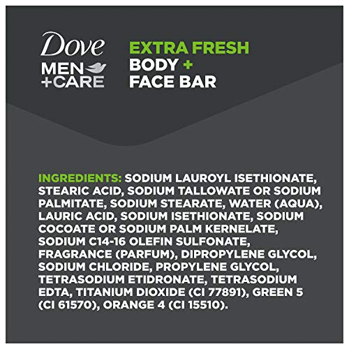 Dove Men+Care Extra Fresh 3-in-1 Bar | Body, Face & Shaving Cleanser