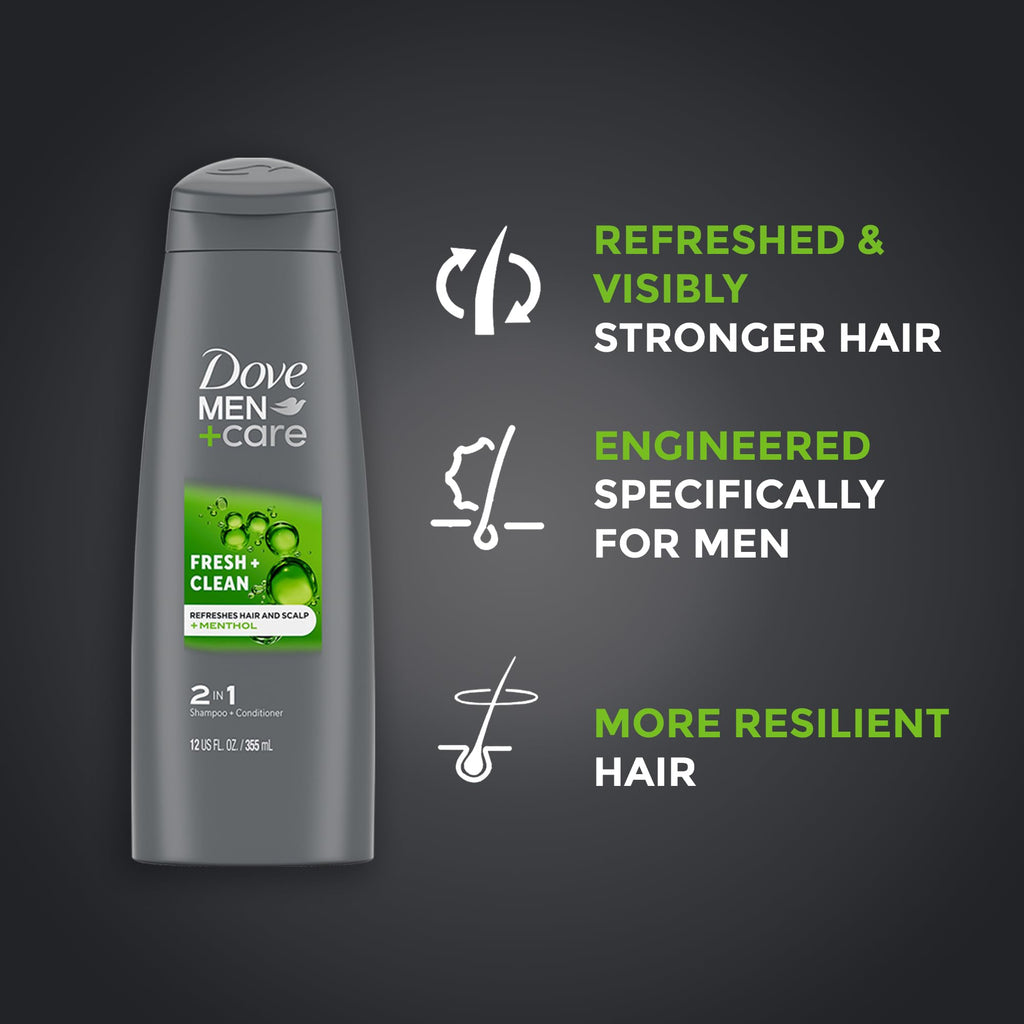 Dove Men+Care College Gift Set – Extra Fresh Body Wash, Deodorant & 2-in-1 Shampoo/Conditioner