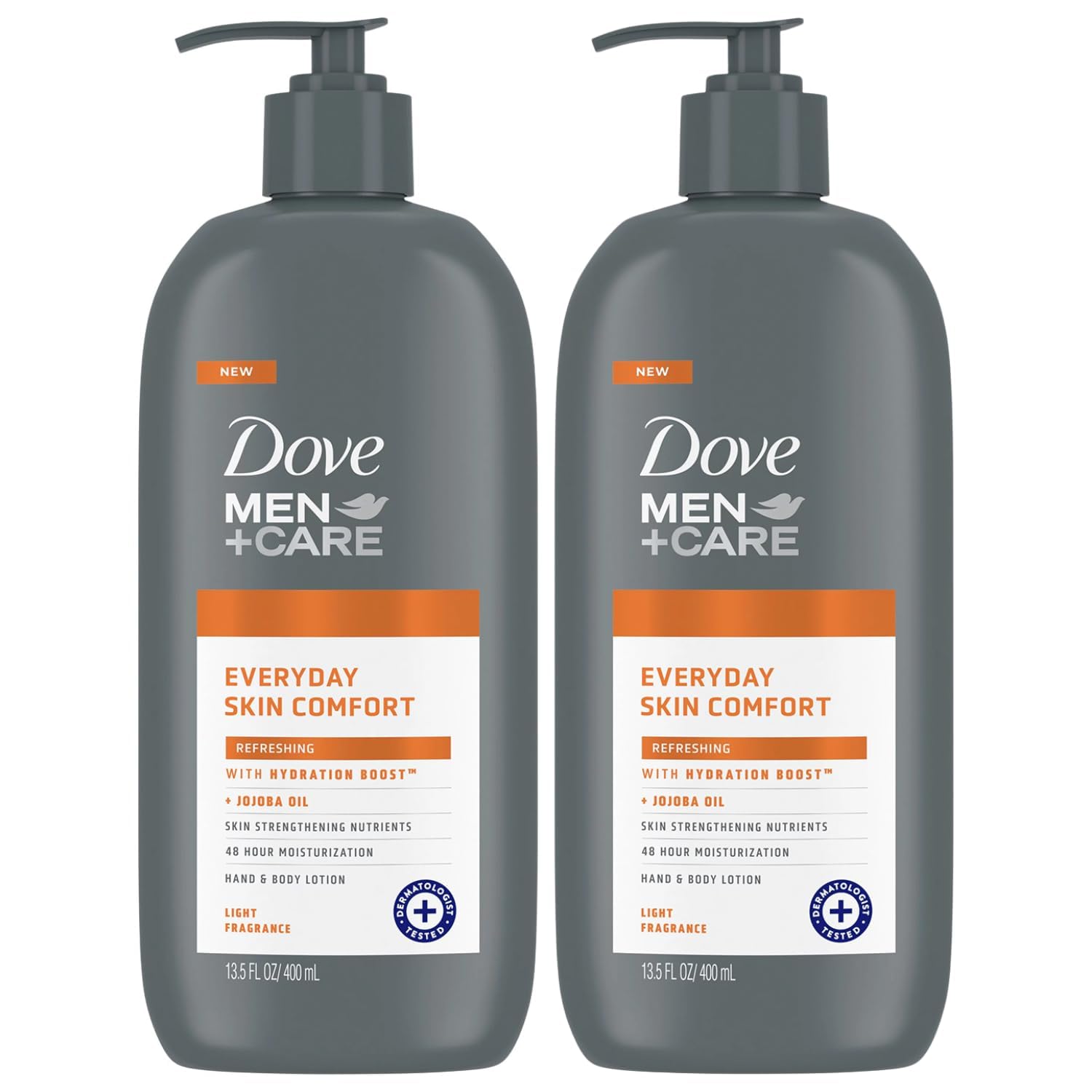 Dove Men+Care Hand & Body Lotion – Everyday Comfort Pack (2 x 13.5 fl oz)