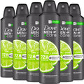 Dove Men+Care Lime + Sage Antiperspirant Spray – 6 Pack, 72-Hour Odor Defense, Skin Moisturising