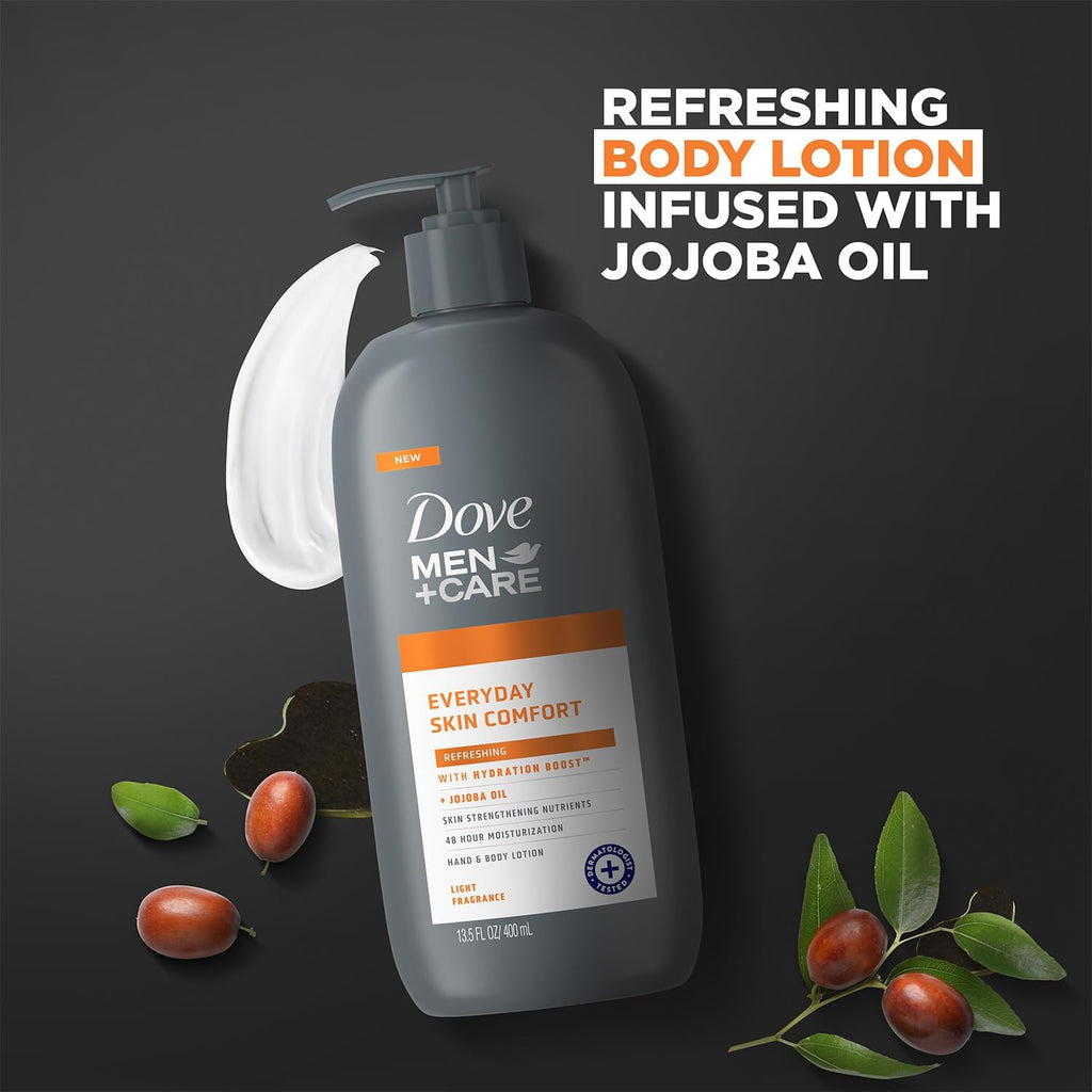Dove Men+Care Hand & Body Lotion – Everyday Comfort Pack (2 x 13.5 fl oz)