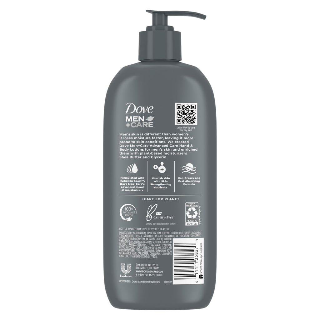 Dove Men+Care Hand & Body Lotion – Everyday Comfort Pack (2 x 13.5 fl oz)