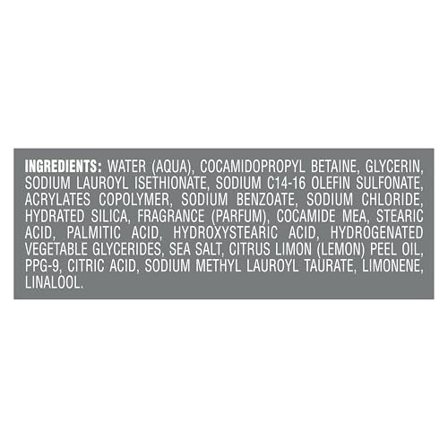 DOVE MEN + CARE Exfoliating Sea Salt + Citrus Body & Face Wash – 4-Count (18 fl oz each)