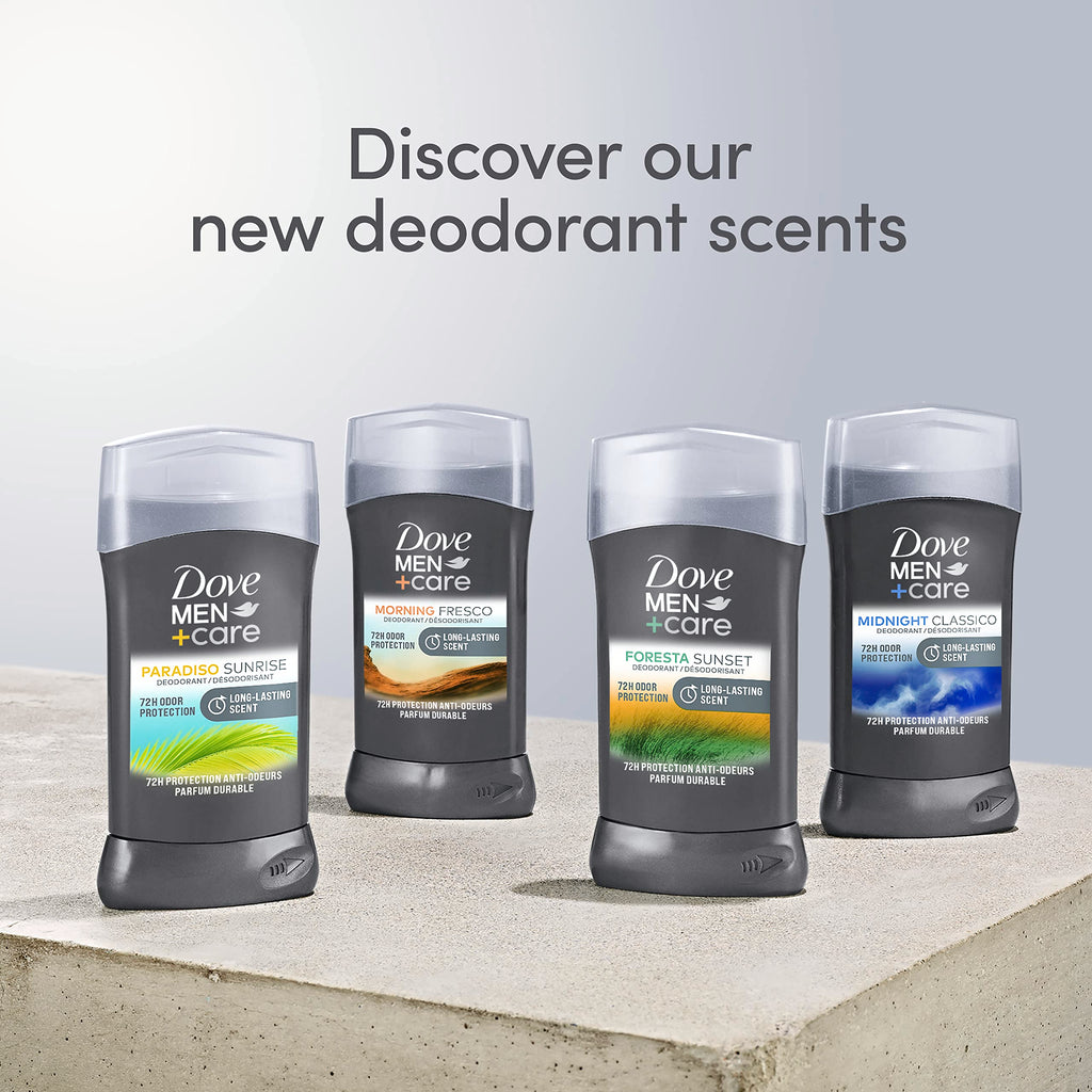 DOVE MEN + CARE Morning Fresco Aluminum Free Deodorant Stick – 72h Odor Protection (3 x 3 oz Pack of 3)