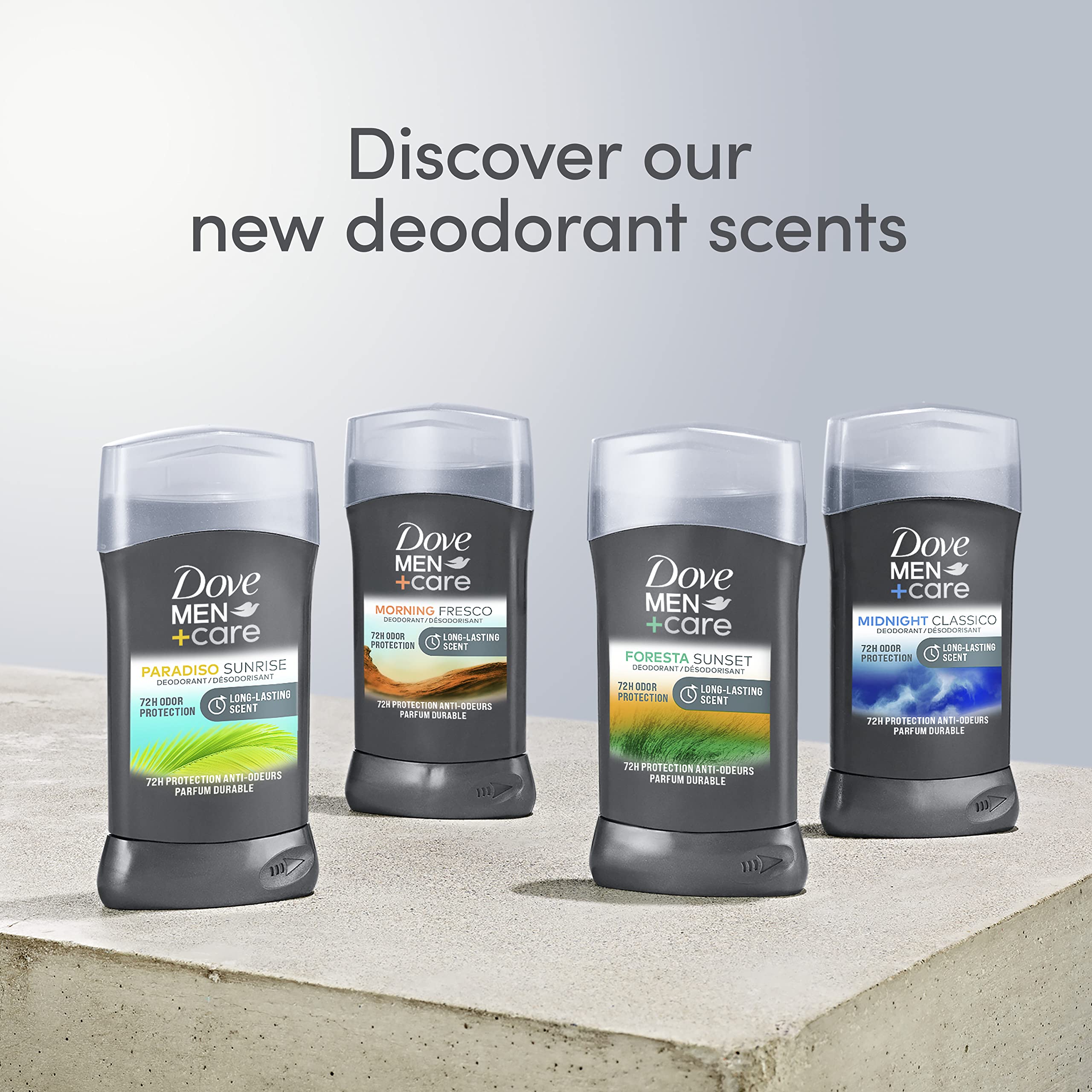 DOVE MEN + CARE Morning Fresco Aluminum Free Deodorant Stick – 72h Odor Protection (3 x 3 oz Pack of 3)
