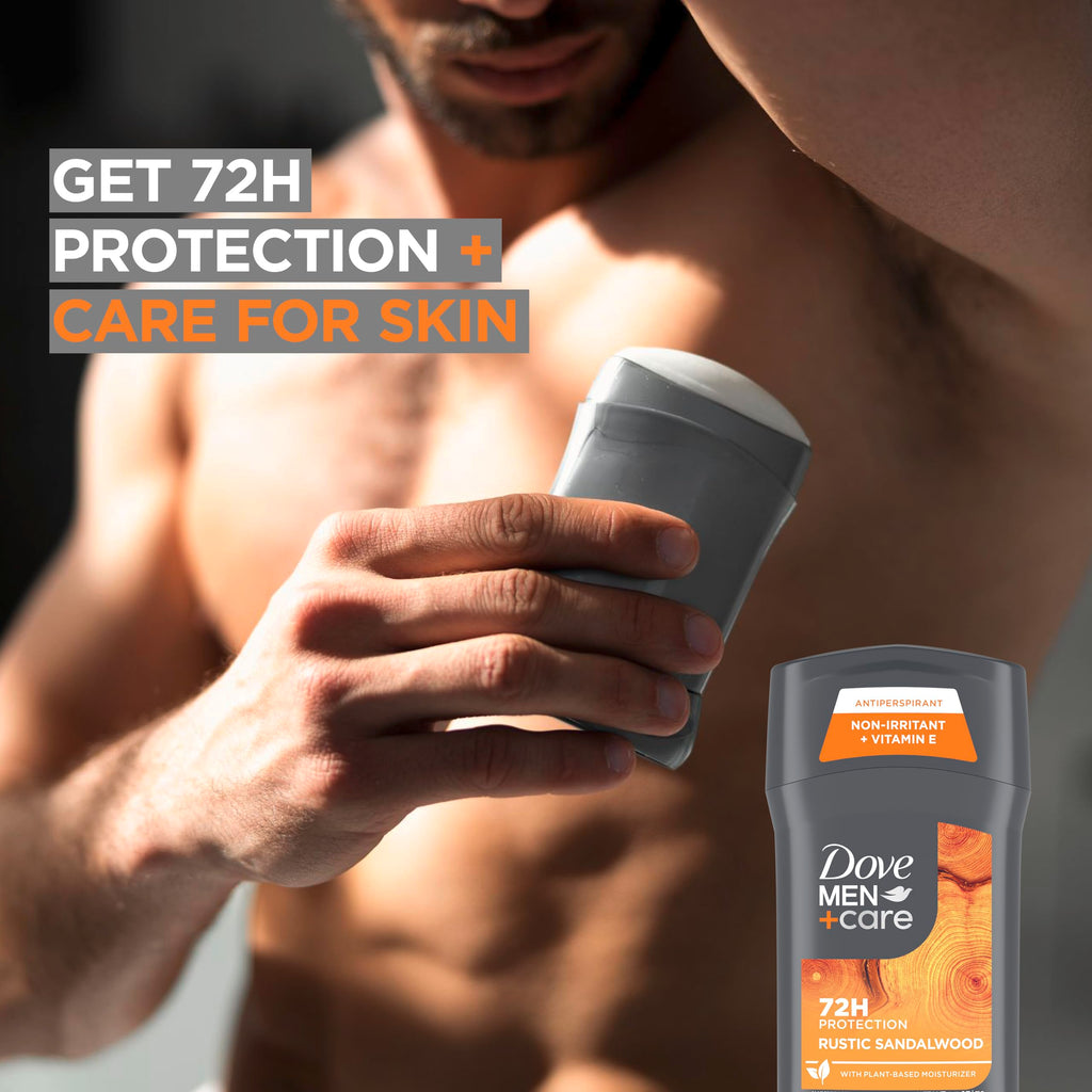 DOVE MEN+CARE Rustic Sandalwood Antiperspirant 3-Pack, 2.7oz Each