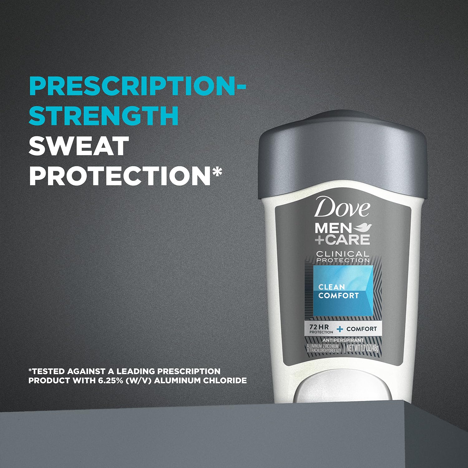 Dove Men+Care Deodorant 96H Clinical Protection Antiperspirant, Clean Comfort – 6-Pack