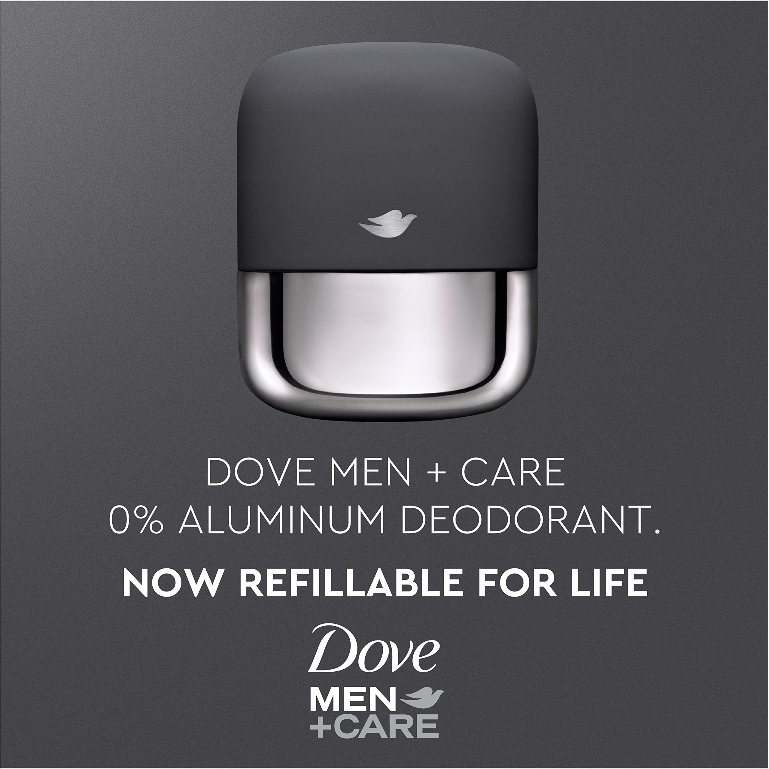 Dove Men+Care Zero-Percent Aluminum Refill Kit — Aluminum-Free Deodorant (2 Pack)
