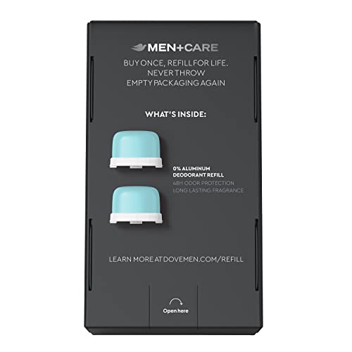 Dove Men+Care Zero-Percent Aluminum Refill Kit — Aluminum-Free Deodorant (2 Pack)
