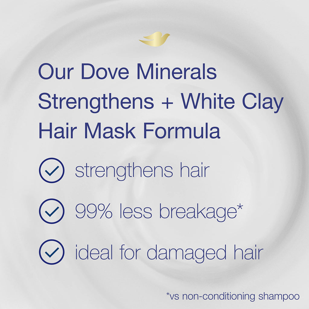 Dove Mineral Strengthens Hair Mask with White Clay — 4 oz, 4 Count