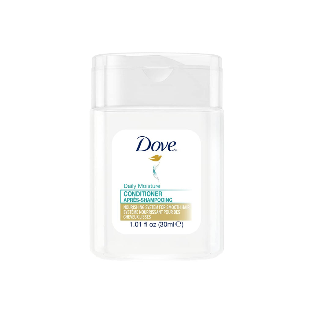 Dove Daily Moisture Conditioner Mini Bottles for Hotels – 30 ml Flip-Top, Case of 192
