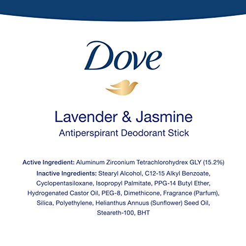 Dove Nourishing Secrets Antiperspirant Stick Lavender & Jasmine – 48H Protection, 3×2.6 oz
