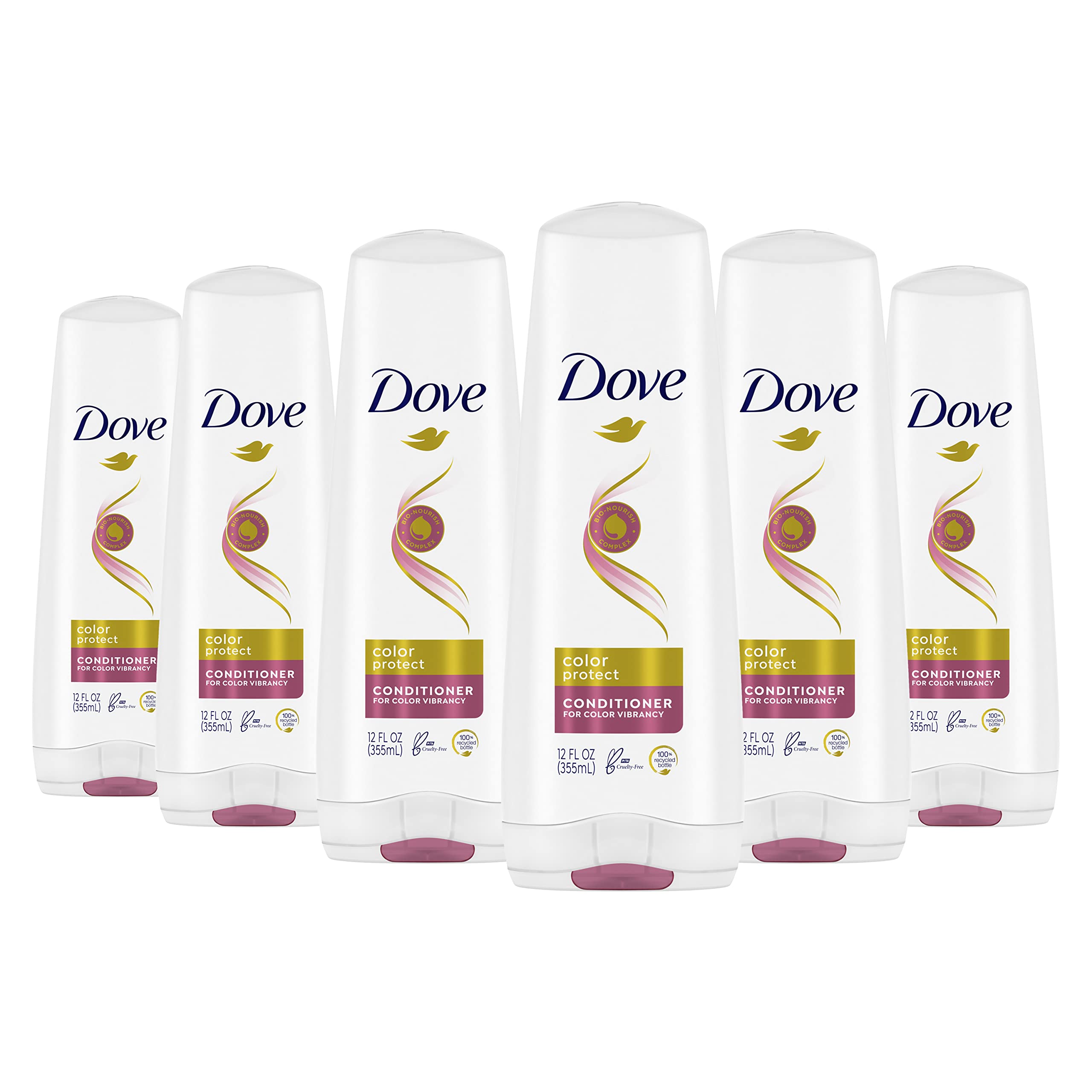 Dove Nutritive Solutions Color Care Conditioner for Color Treated Hair – 12 oz, Pack of 6