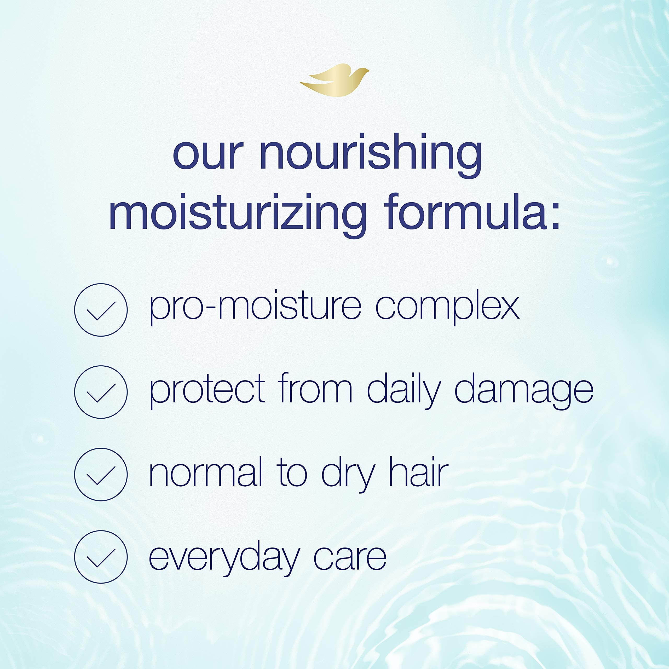 Dove Nutritive Solutions Daily Moisture Shampoo with Pump – Normal to Dry Hair (25.4 oz)