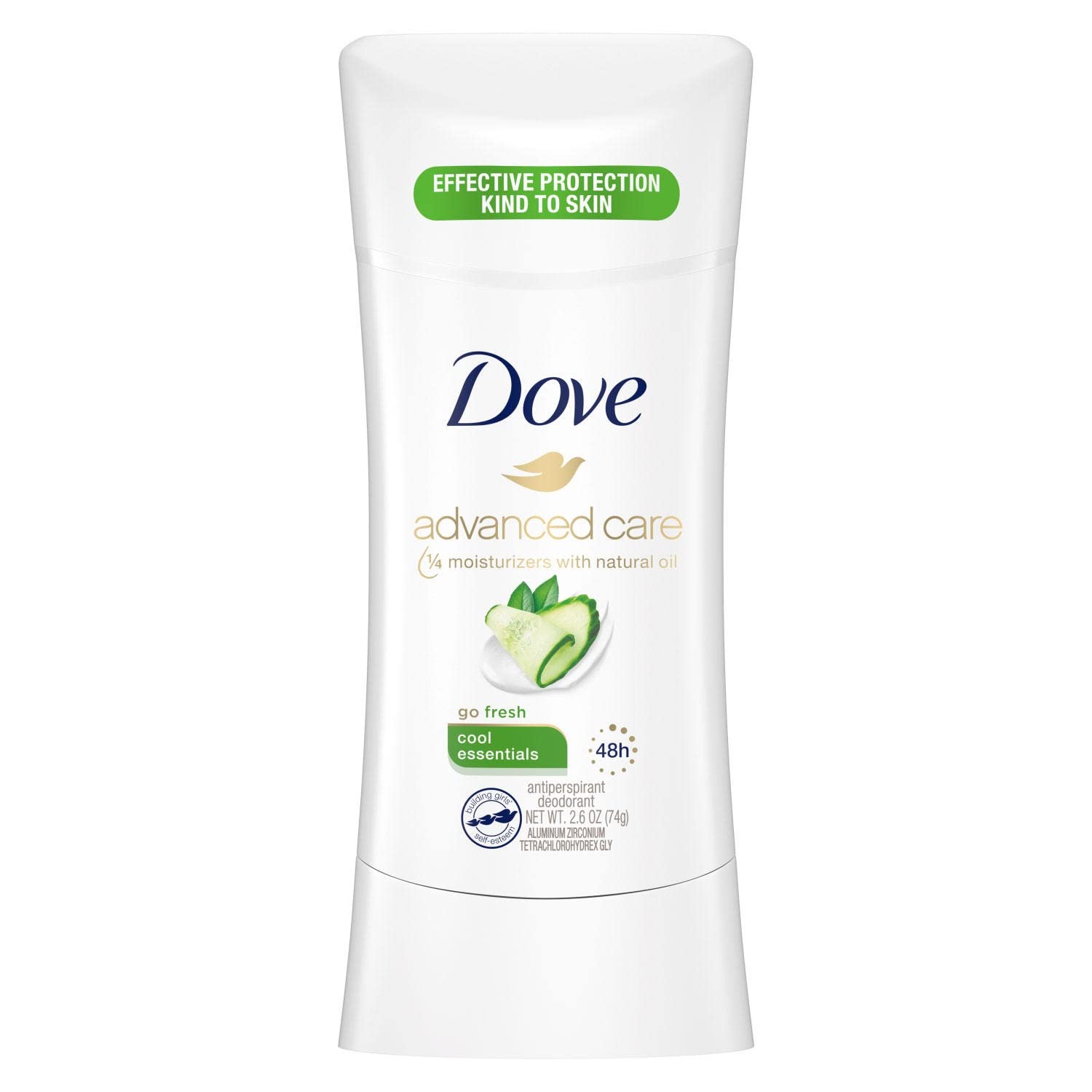 Dove Cool Essentials Antiperspirant Deodorant – 4x2.6 oz, Alcohol-Free, All-Day Freshness