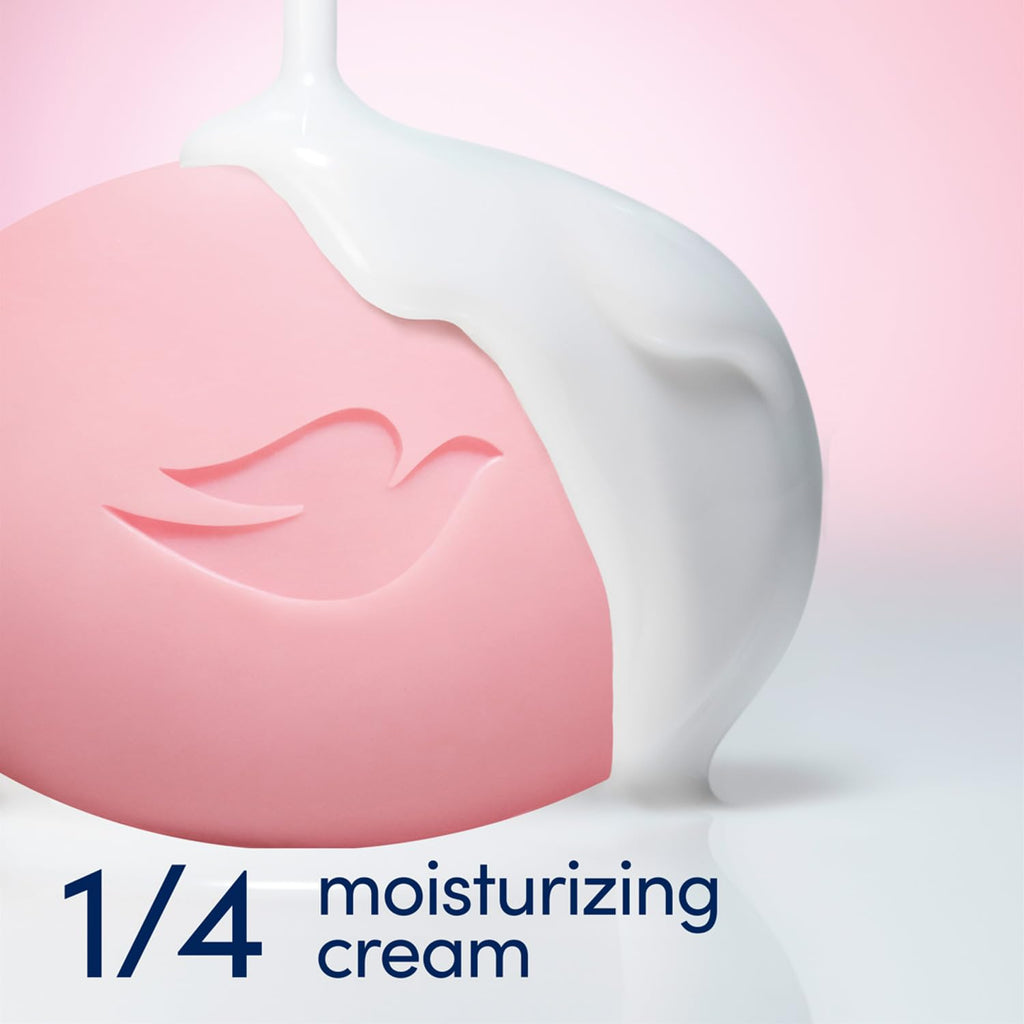 Dove Pink Beauty Bar 12-Pack – 3-in-1 Moisturizing Soap for Face, Body & Hands