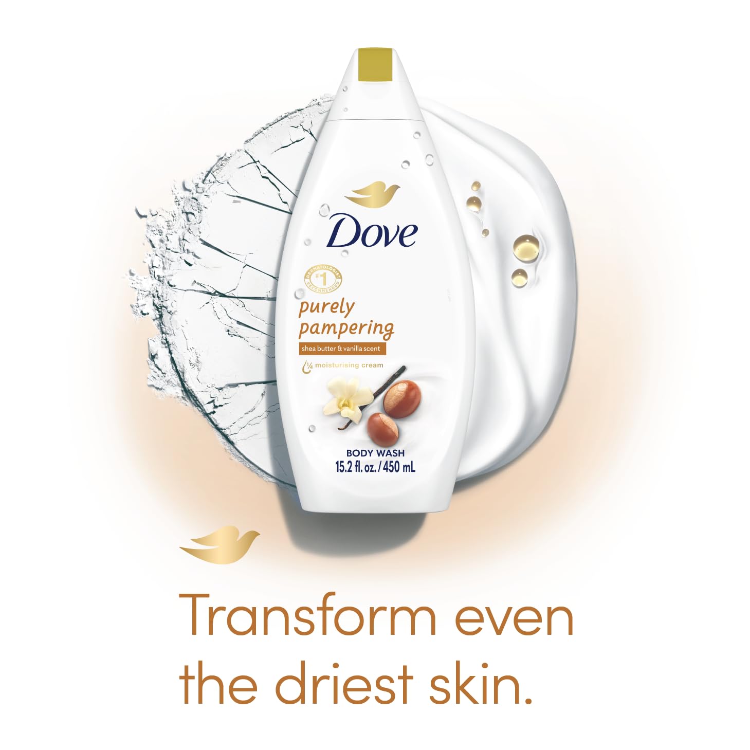 Dove Purely Pampering Shea Butter & Warm Vanilla Body Wash – 2-Pack