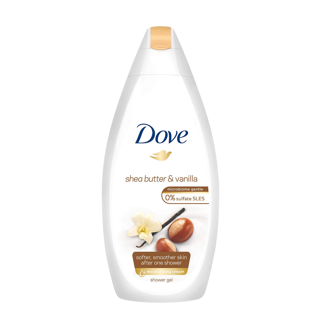 Dove Purely Pampering Body Wash with Shea Butter & Warm Vanilla — 16.9 oz (Pack of 4)