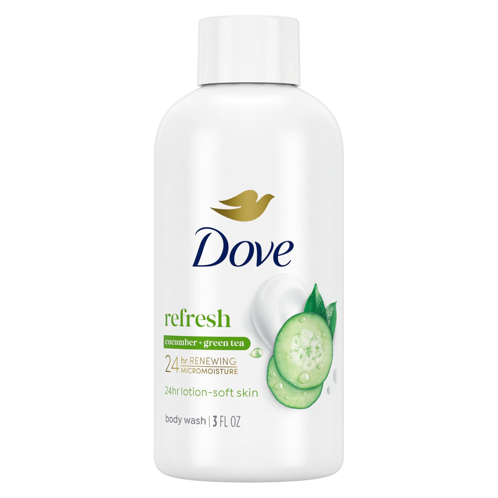 Dove Refreshing Cucumber & Green Tea Body Wash – 24 Count (3 oz)
