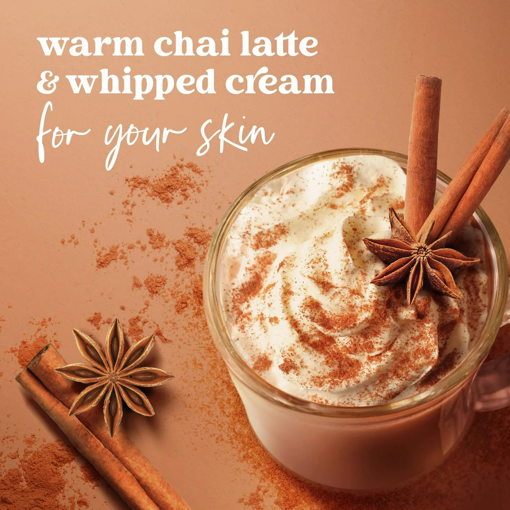 Dove Exfoliating Body Scrub – Spiced Chai Latte, 10.5 oz | Nourishing ¼ Cream