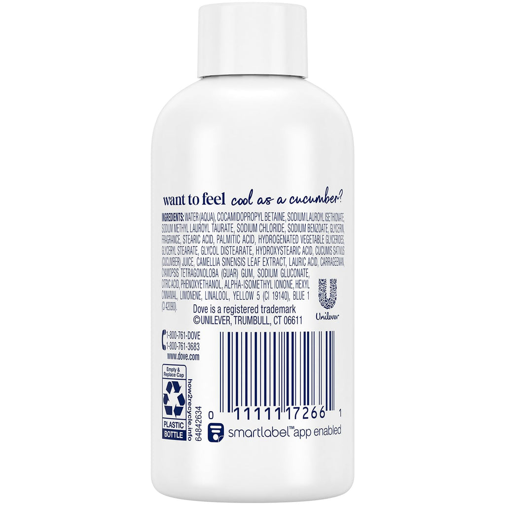 Dove Travel Body Wash Refresh – Cucumber & Green Tea, 3 oz Mini Bottles (24-Pack)