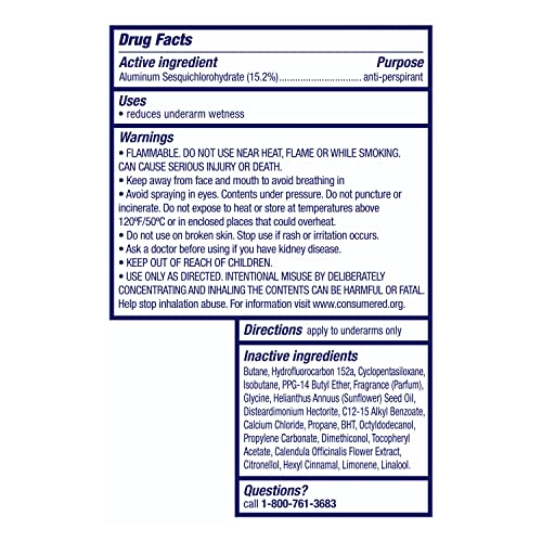 Dove Ultimate Dry Spray Peony and Rose Water – 72-Hour Protection, 3.8oz, 2 Count