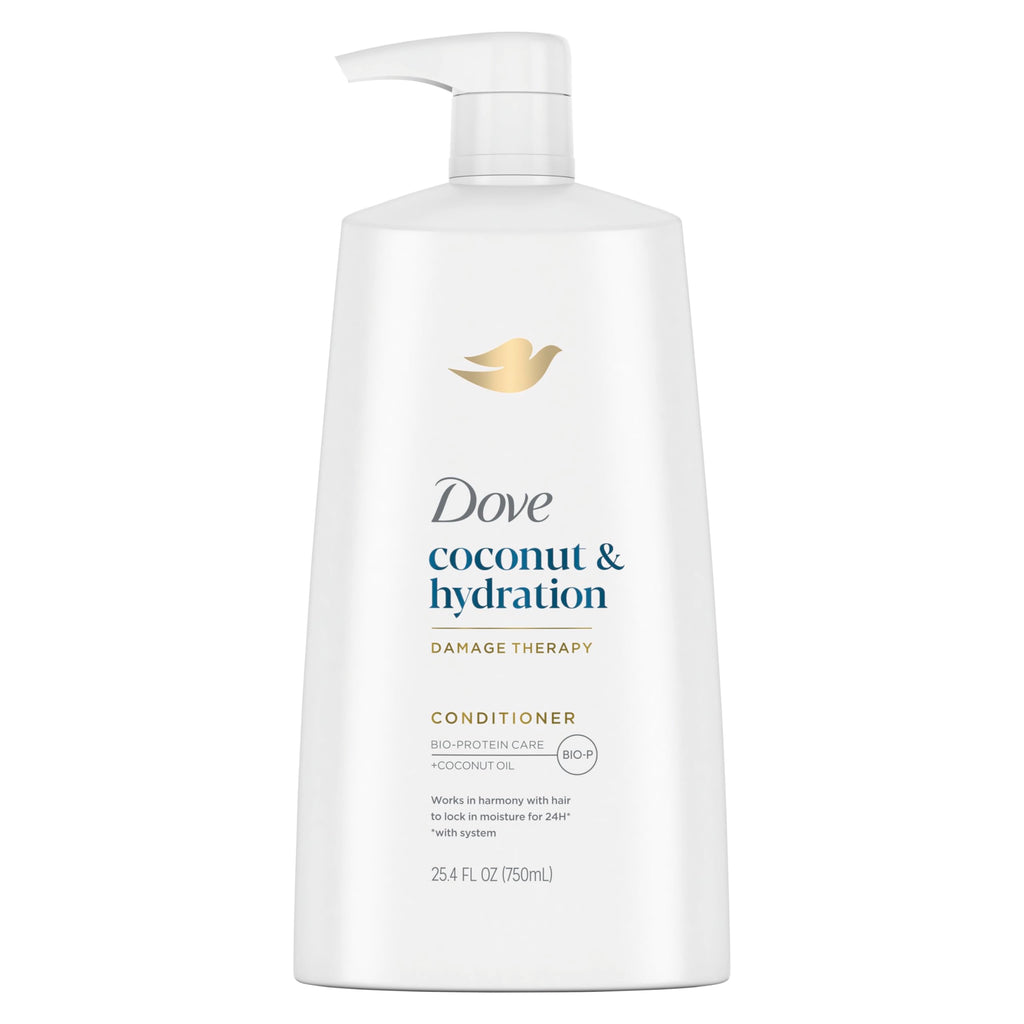 Dove Ultra Care Coconut & Hydration Conditioner for Dry Hair – Nourishes with Coconut, Jojoba & Sweet Almond Oils