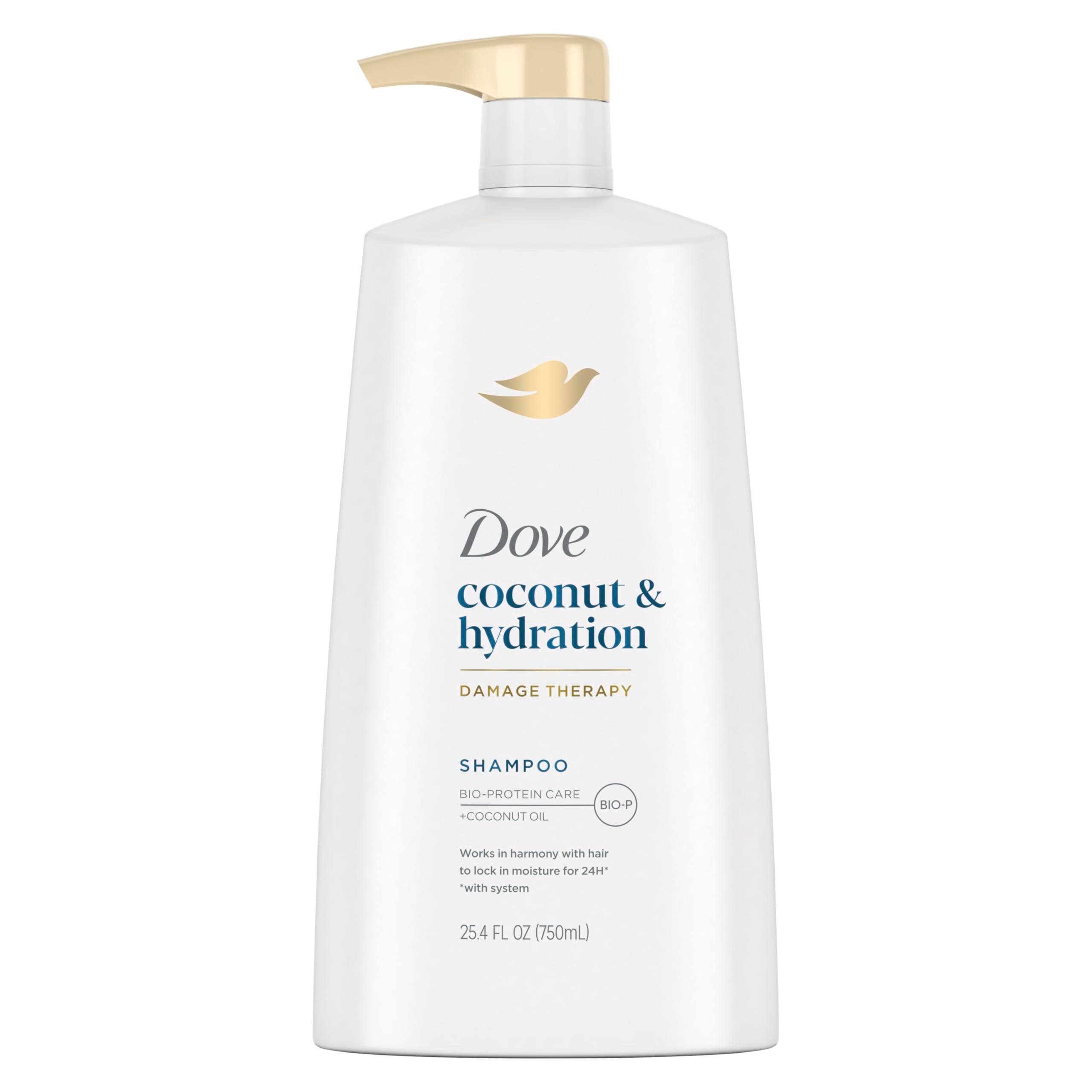 Dove Ultra Care Coconut & Hydration Shampoo for Dry Hair – Coconut, Jojoba & Sweet Almond Oils, 25.4 oz
