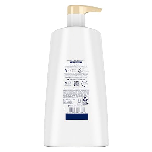 Dove Ultra Care Coconut & Hydration Shampoo for Dry Hair – Coconut, Jojoba & Sweet Almond Oils, 25.4 oz