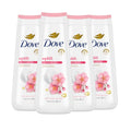 Dove Uplifting Sakura Blossom & Yuzu Body Wash — 4 Count, Sulfate & Paraben Free, 24HR Hydration