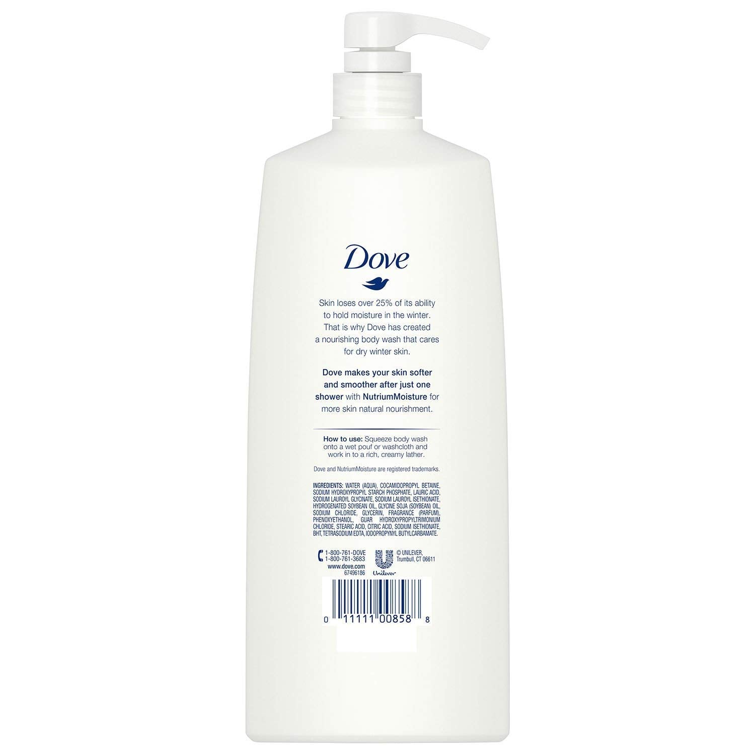 Dove Winter Care Body Wash with Pump – 40 oz