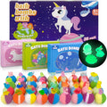 DOVIPE Kids Bath Bombs with Toy Inside – 36 Pcs Glow-in-the-Dark Surprise Bath Bomb Gift Set