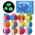 DOVIPE Bath Bombs for Kids – 12 Pcs with Glow-in-the-Dark Ocean Toy Inside | Handmade Organic Bubble Bath Gift Set