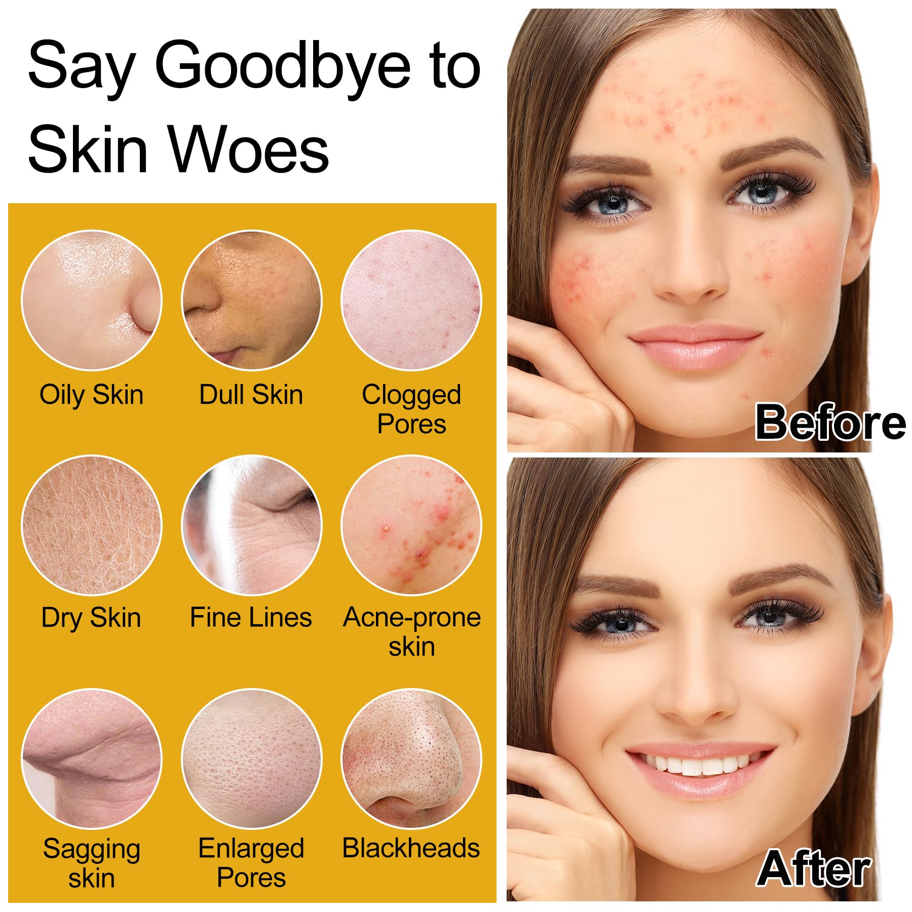 DOYEEWO Skin Care Set – 5Pcs with Korean Rice Extract for Hydration, Glow & Anti-Aging