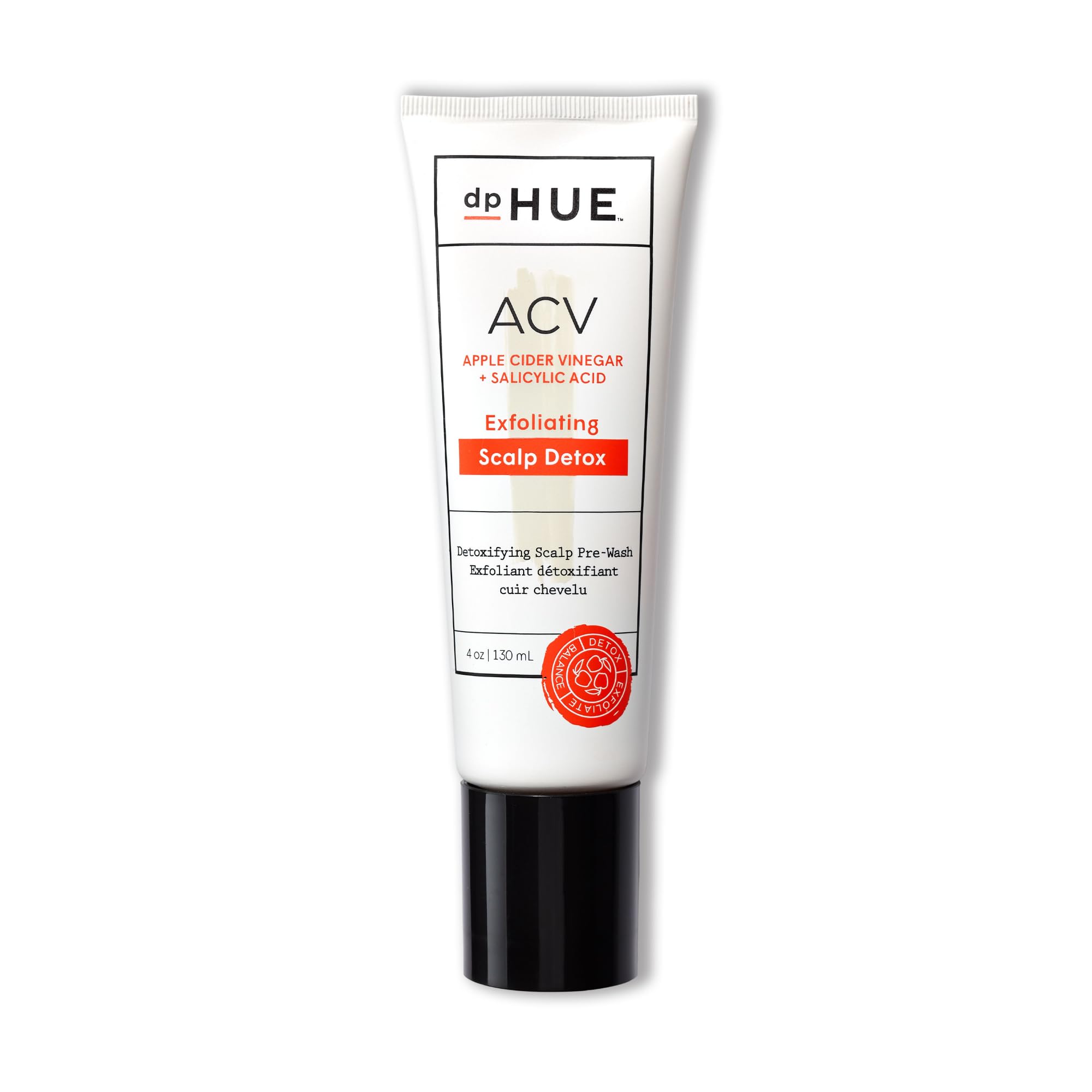dpHUE ACV Exfoliating Scalp Detox – 4 oz | Reduce Shedding & Promote Healthy Hair Growth | Salicylic Acid & Niacinamide | Fragrance-Free, Vegan, Color Safe