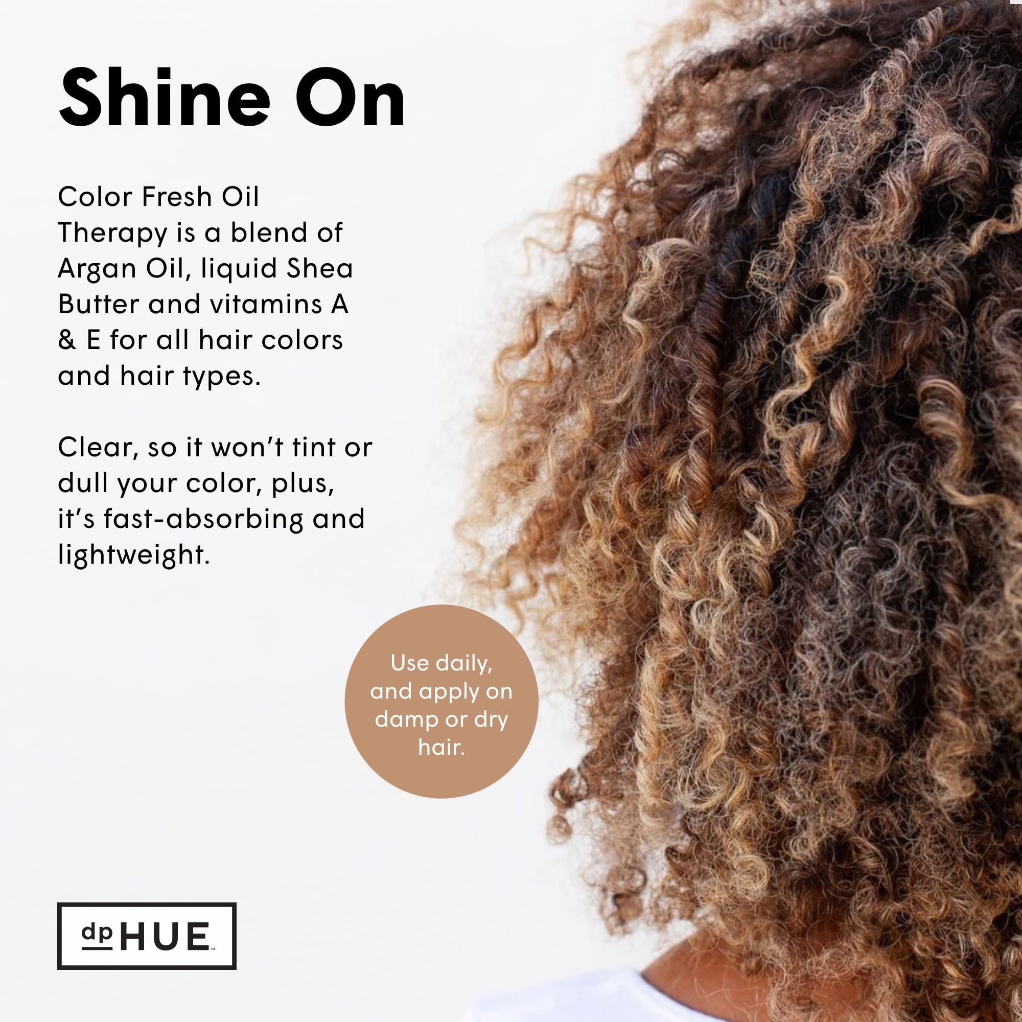 dpHUE Color Fresh Oil Therapy, 3 Fl Oz – Frizz Control, Nourishment & Shine