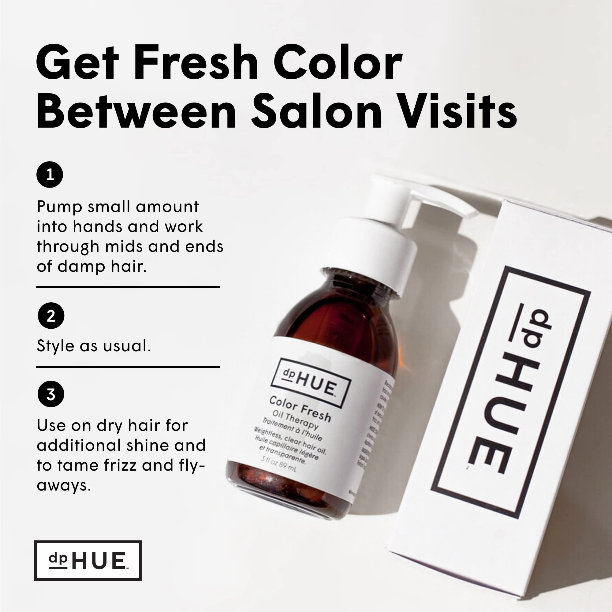 dpHUE Color Fresh Oil Therapy, 3 Fl Oz – Frizz Control, Nourishment & Shine