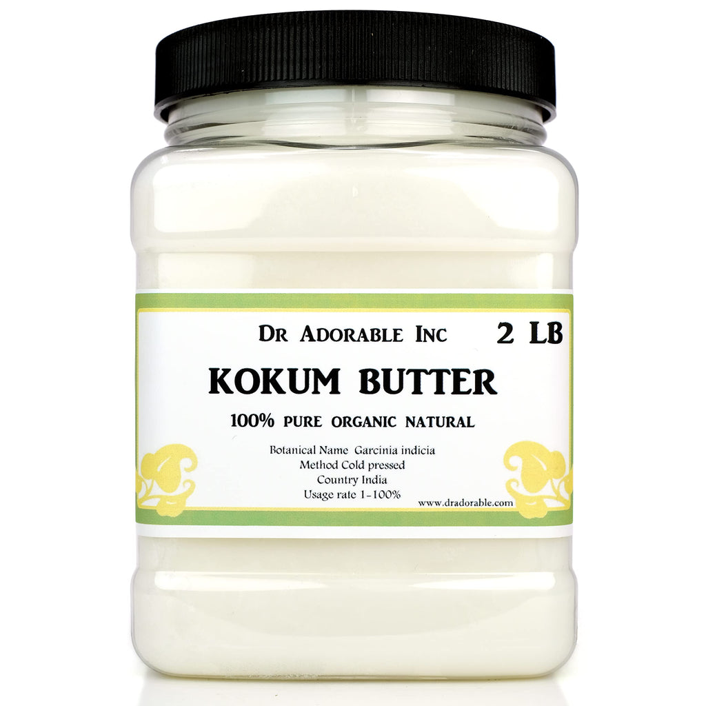 Dr Adorable Kokum Butter - 2 lb - Raw 100% Pure Premium Organic