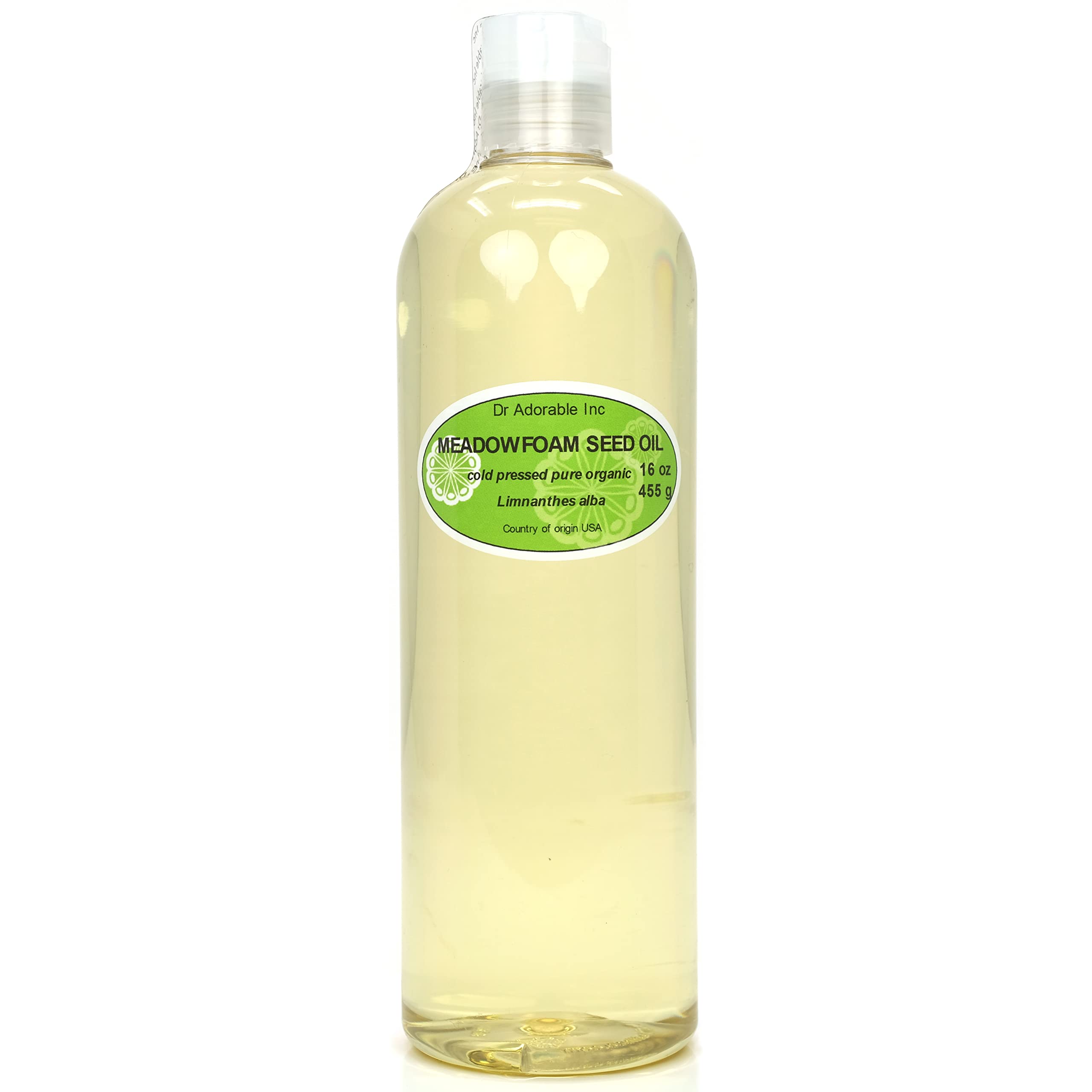 Dr Adorable Meadowfoam Seed Oil – 16 oz, 100% Pure Organic Cold-Pressed