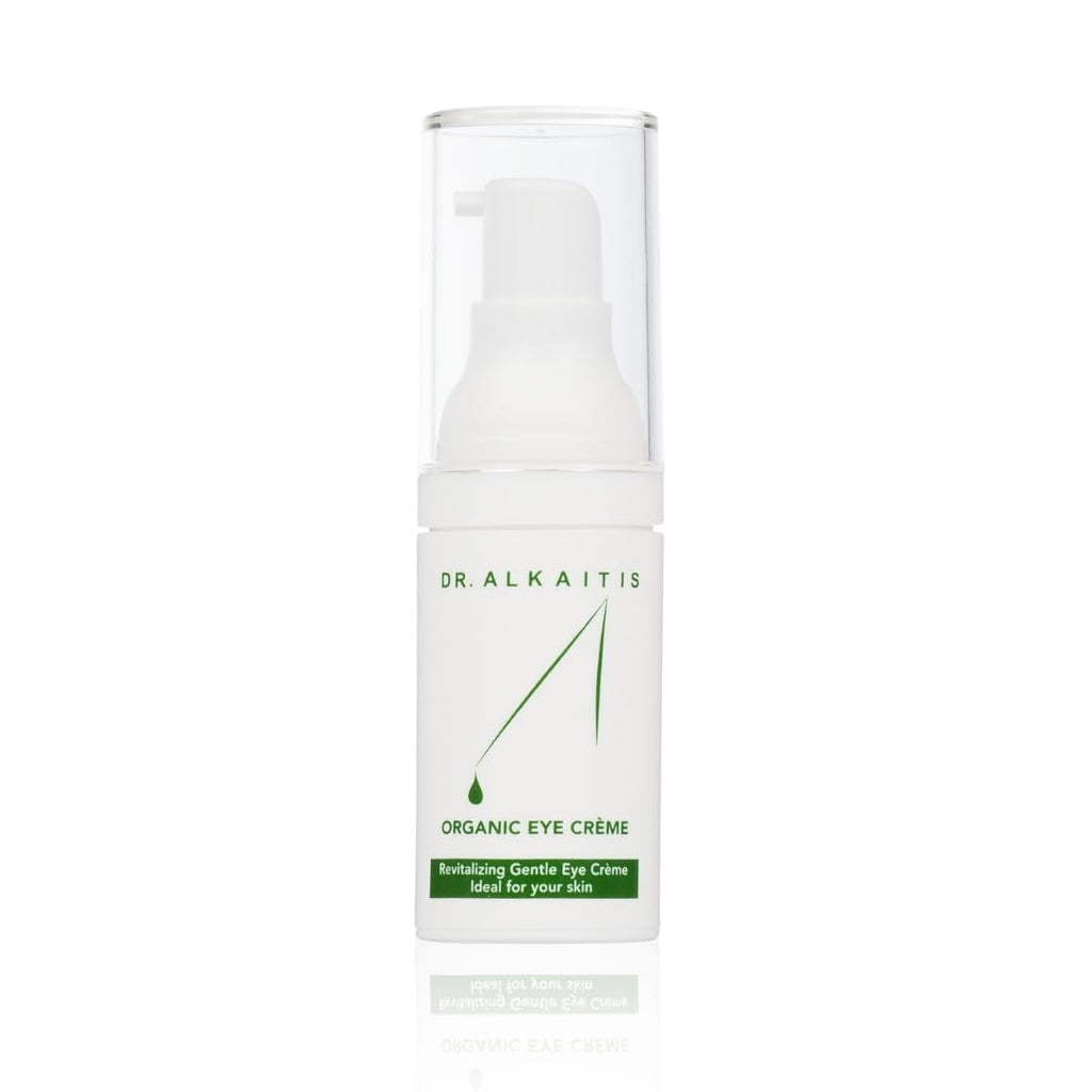 DR. ALKAITIS Organic Eye Crème – Gentle Moisturizer with Sacha Inchi & Signature Botanical Complexes for Circulation-Boosting Dark Circle Care
