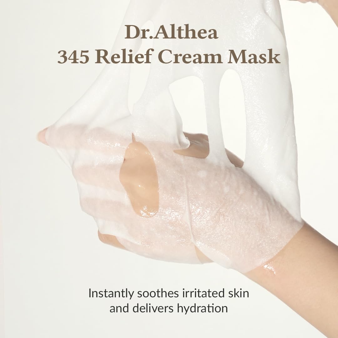 Dr.Althea 345 Relief Cream Mask | Hydration, Blemish Relief & Niacinamide (Pack of 4)