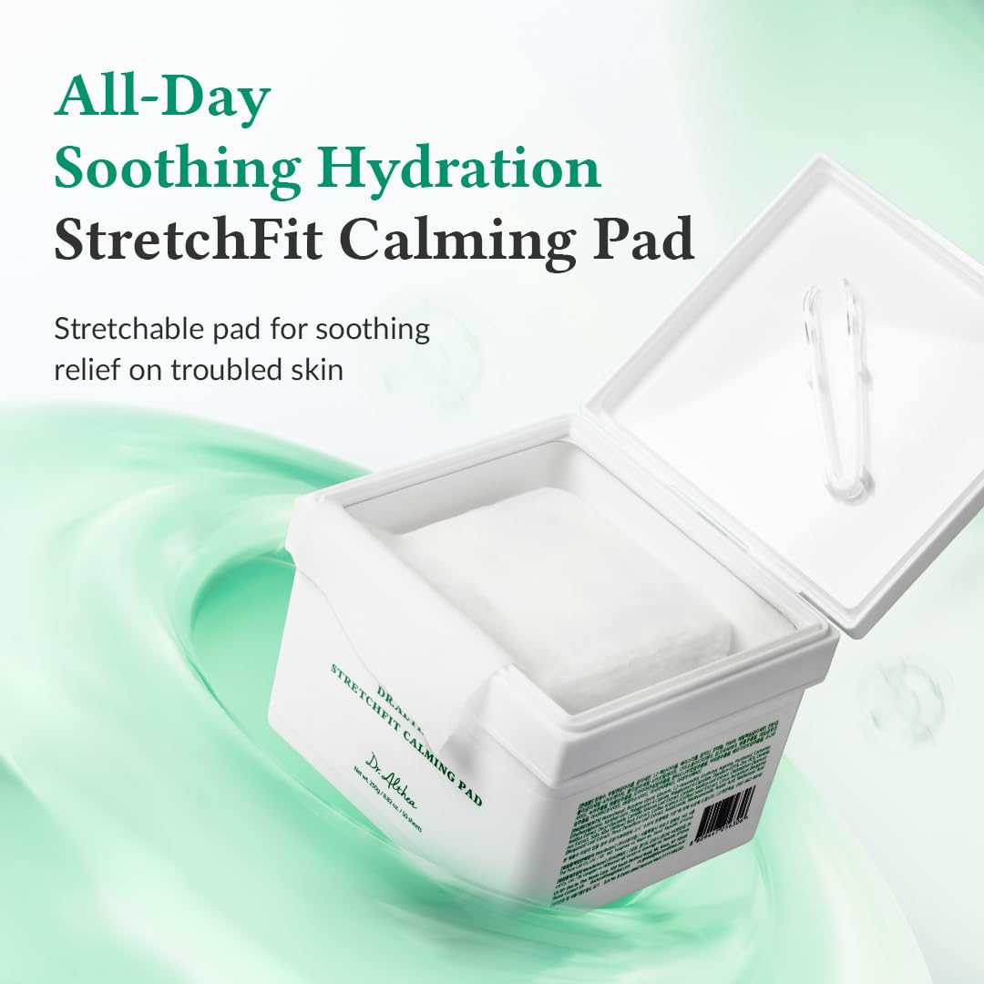 Dr.Althea StretchFit Calming Pad – Cooling Centella Sheet Mask, Hydration with Panthenol (Pack of 50)