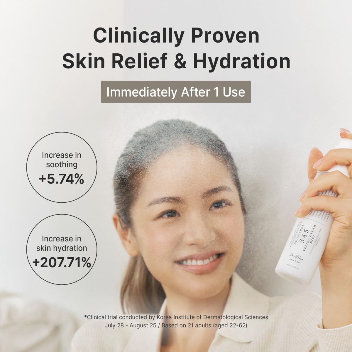 Dr.Althea 345 Relief Cream & Mist Duo | Soothing Moisture for Sensitive Skin | Vegan Korean Skincare