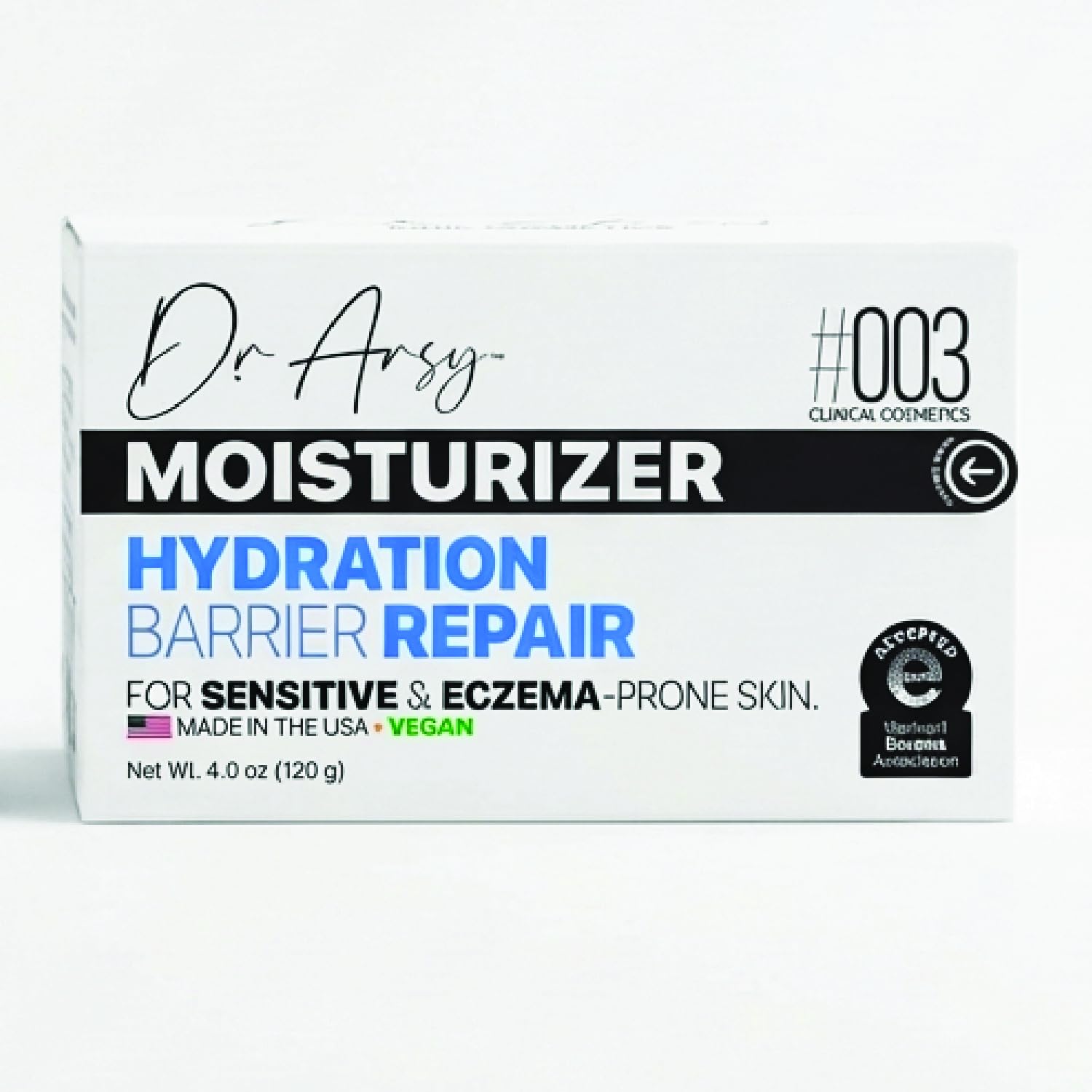 Dr. Arsy Eczema Cream for Adults & Kids – Hypoallergenic Barrier Repair Moisturizer, Fragrance-Free, USA Made