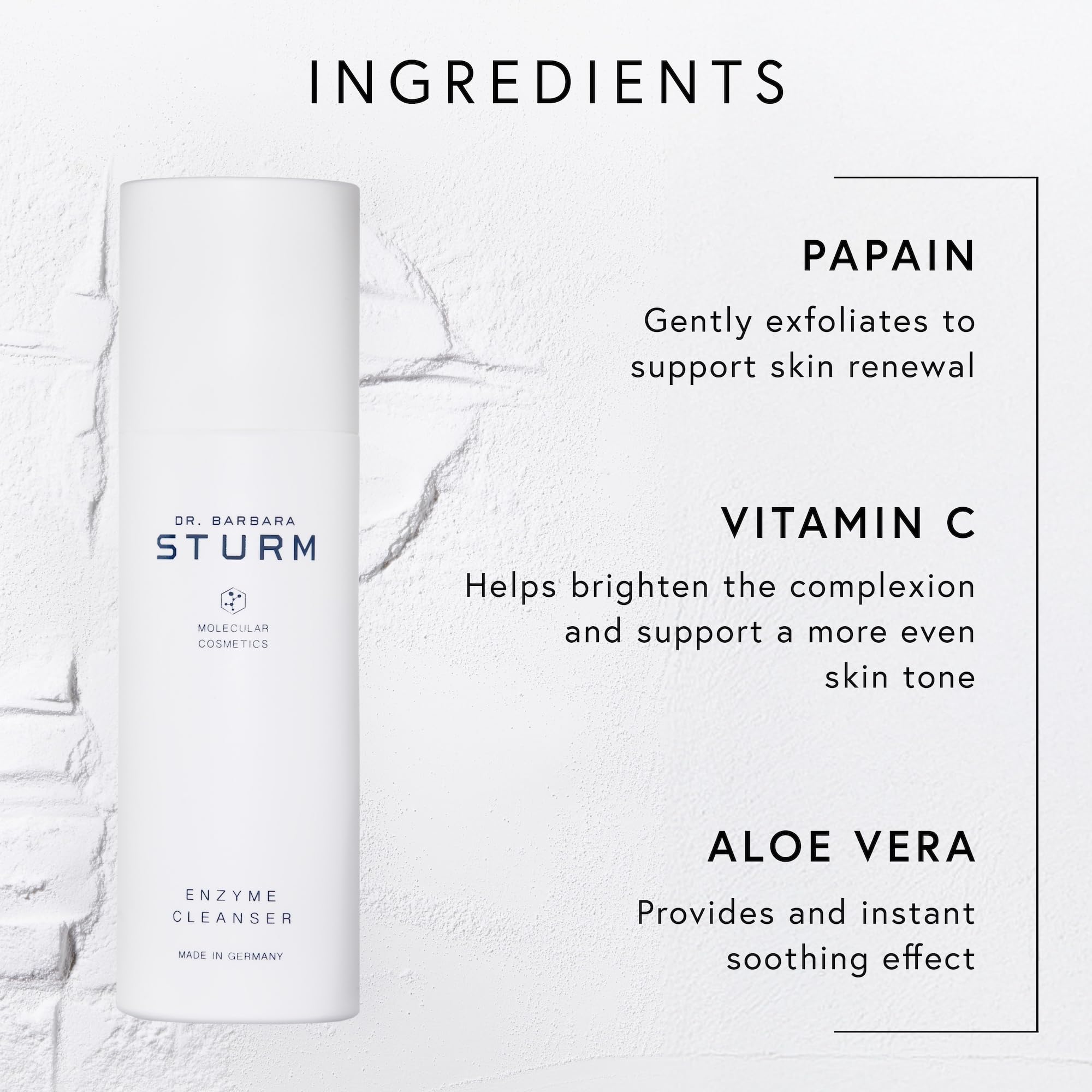Dr. Barbara Sturm Enzyme Cleanser 75g – 2-in-1 Powder Cleanser & Exfoliator
