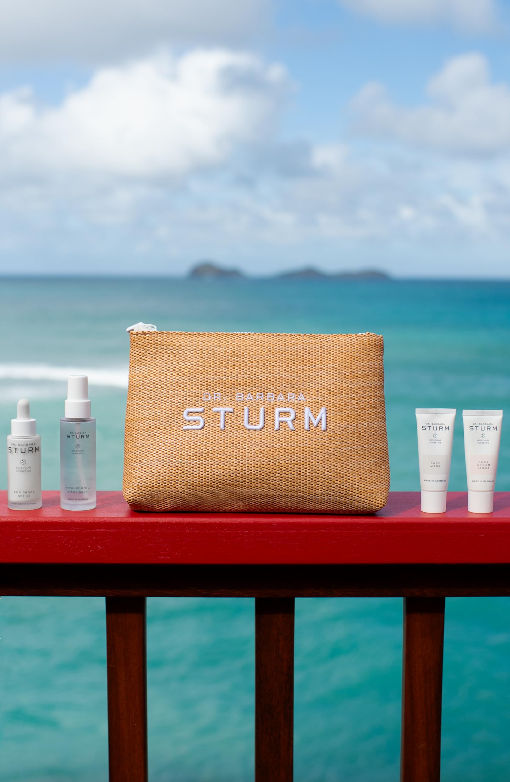 Dr. Barbara Sturm Summer Kit: SPF50 Sun Drops, Hyaluronic Face Mist, Face Mask & Light Cream