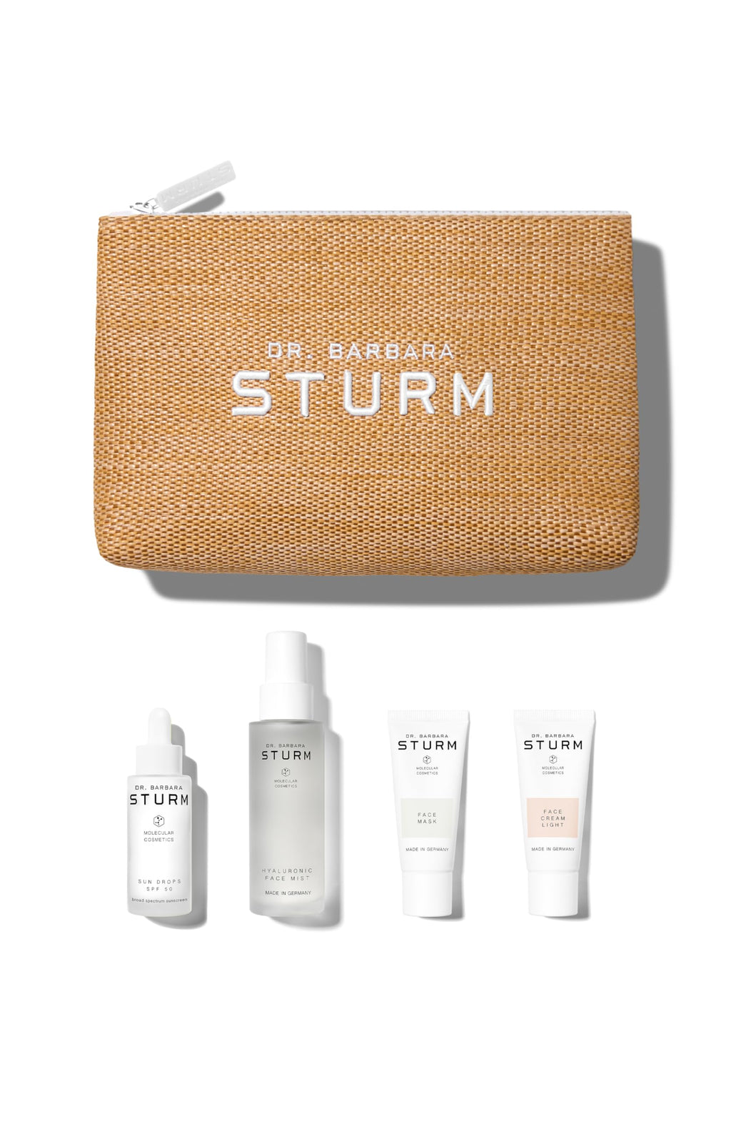 Dr. Barbara Sturm Summer Kit: SPF50 Sun Drops, Hyaluronic Face Mist, Face Mask & Light Cream